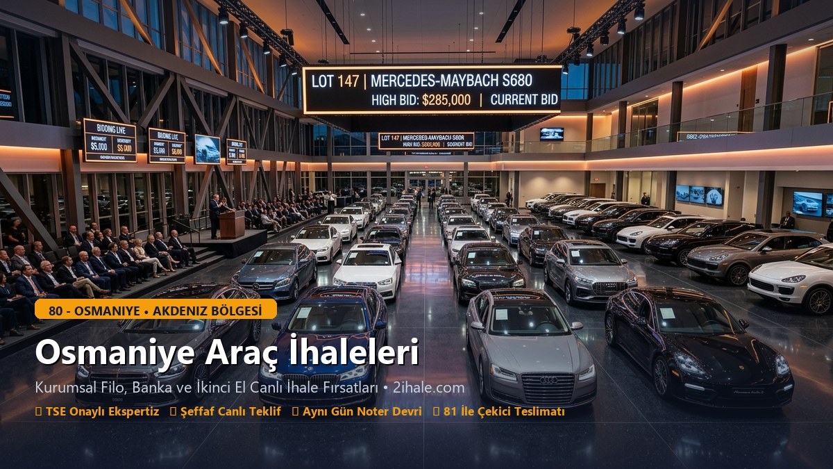 Osmaniye Araç İhaleleri - 2ihale.com
