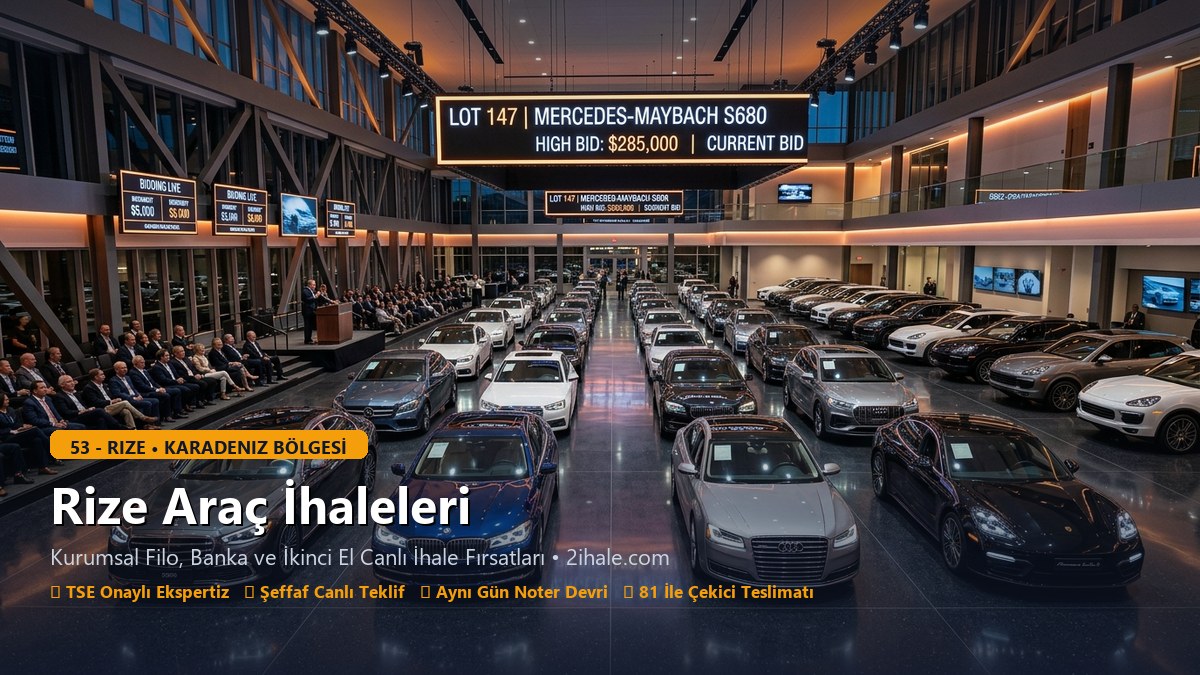 Rize Araç İhaleleri - 2ihale.com